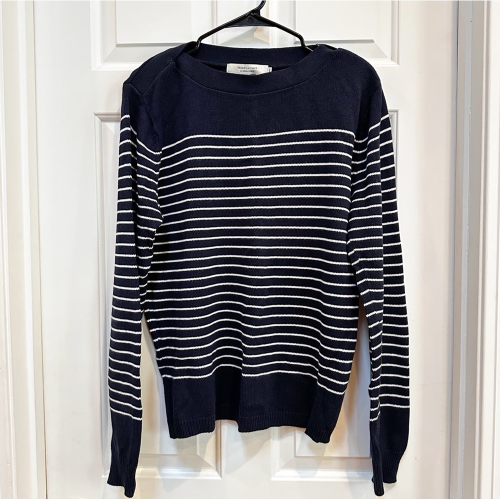 Shades of Grey by Micah Cohen Striped Sweater